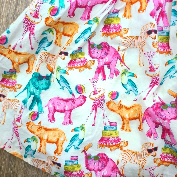 Next Bright Colorful Circus Animal Dress Girls Size 5yrs - Picture 2 of 8